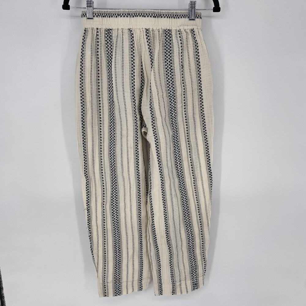 Madewell Lightspun Balloon Pants Stripe Pull On Cotton XXS - Picture 3 of 10